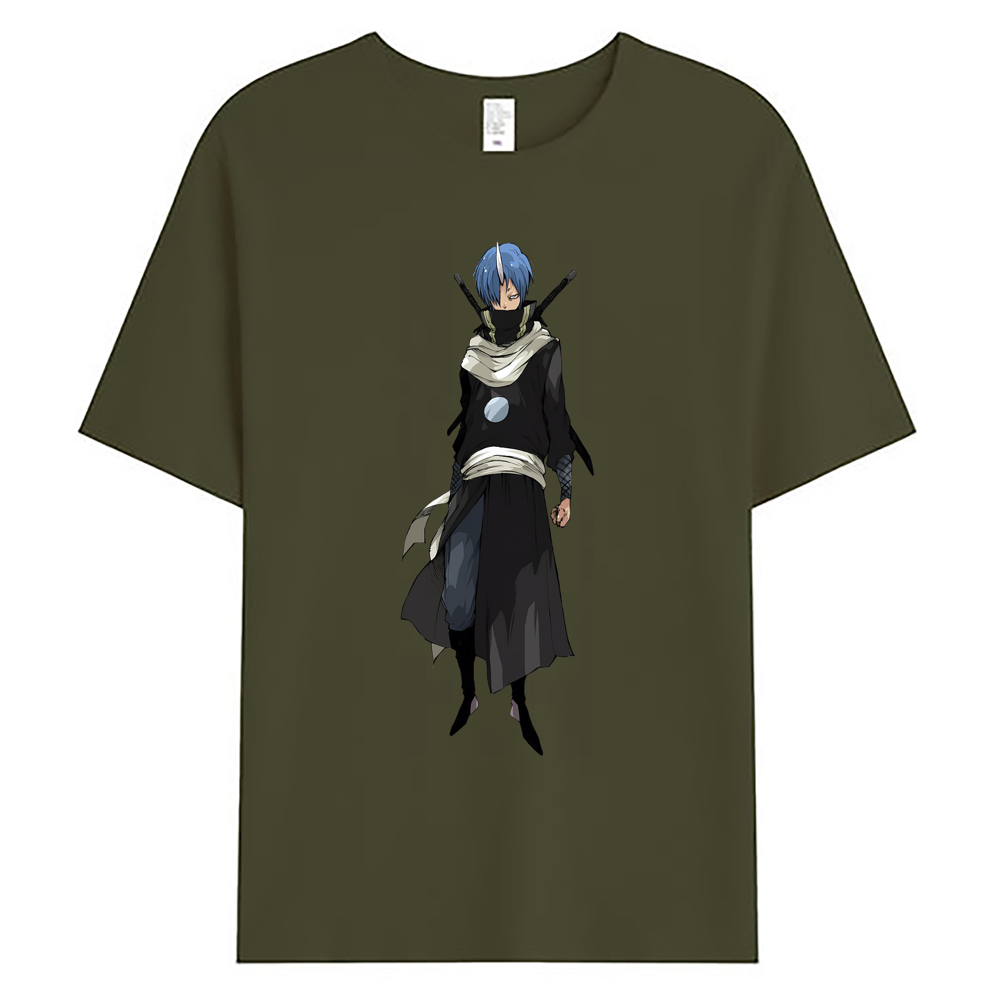 （画像用） 転スラ Regarding Reincarnated to Slime 綿100％ メンズ半袖Tシャツ｜肌触りやわらか＆通気性